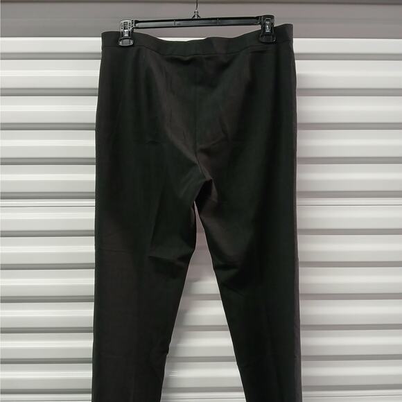 Lafayette 148 New York Irving Wool Dress Slacks Women's 12 Gray Flat Front Work - Picture 8 of 10